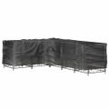 vidaXL Kryt na záhradný nábytok v tvare L 16 očiek 260x210x80 cm