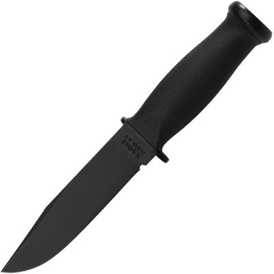 KA-BAR KB-2221 MARK 1 taktický nôž 12,8 cm, celočierna, Kraton, Kydex puzdro