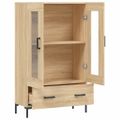 vidaXL Vysoká skrinka dub sonoma 69,5x31x115 cm kompozitné drevo