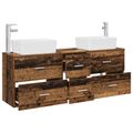 vidaXL Set kabinetov do kúpeľne 3 ks Staré drevo 53 x 34,5 x 63 cm