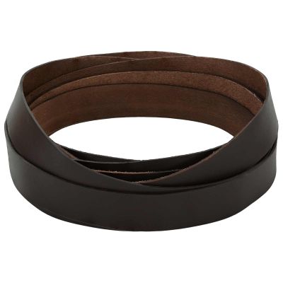 vidaXL Kožený remienok Tmavohnedá 200 x 3,5 cm Koža
