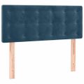 vidaXL Posteľný rám boxsping s matracom tmavomodrý 90x190 cm zamat