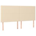 vidaXL Boxspring posteľ s matracom krémová 200x200 cm látka