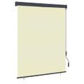 vidaXL Vonkajšia zatemňovacia roleta 140x250 cm krémová