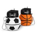 Skladacia silikónová fľaša NILS Camp NC4104 550ml basketbal