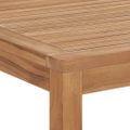 vidaXL Záhradný jedálenský stôl 180x90x77 cm teakový masív