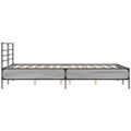vidaXL Posteľný rám sivý sonoma 135x190 cm kompozitné drevo a kov