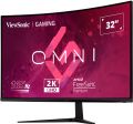 ViewSonic VX3218C-2K OMNI /32" prohnutý/VA/16:9/2560x1440 / 165Hz/ 1ms/ 250cd/m2 / Freesync premium /2xHDMI /DP / Repro LED monitor, herní, prohnutý, 31,5", VA, 2560×1440, 16:9, 165Hz, 1ms, 250cd/m2, 2× HDMI, DisplayPort, repro, en. tr. F, cerný