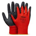 Ochranné rukavice polyesterové, potiahnuté latexom, veľkosť 10 (2 páry), trieda 2121X – AMiO-04637