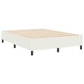 vidaXL Platformový rám postele Krémová 140 x 190 cm Kordúrová tkanina