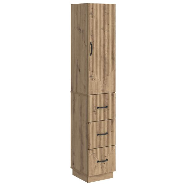 vidaXL Sada skríň 2 pcs Dub artisan 33 x 34,5 x 87 cm Kompozitné drevo