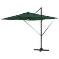 vidaXL Roma Parasol Zelená 286 x 284 x 270 cm Hliník a polyester