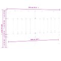vidaXL Kovové náhradné čelo postele biele 160 cm