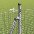 vidaXL Zvarené drôtené pletivo s betónovým základom 25 x 1,4 m