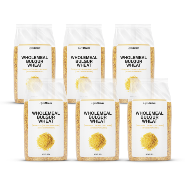 Celozrnný pšeničný bulgur - GymBeam, 6 x 500 g