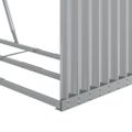 vidaXL Držiak na polená bledosivý 120x45x100 cm pozinkovaná oceľ