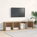 vidaXL skrinka na knihy/TV skrinka Staré drevo 36x30x143cm Drevo