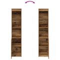 vidaXL Highboard Old Wood 37,5x35x180 cm Engineered Wood