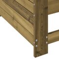 vidaXL Záhradná pohovka s opierkou ruky 69x62x70,5 cm impreg. borovica