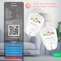 NOUS A8T, Tasmota Smart Zásuvka, 10A, Schuko 2ks