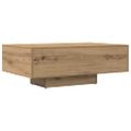 vidaXL Konferenčný stolík dub artisan 85x55x31 cm kompozitné drevo