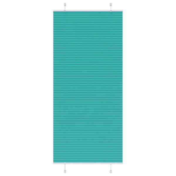 vidaXL Plisovaná roleta petrolejovo zelená 100x200 cm šírka látky 99,4 cm polyester