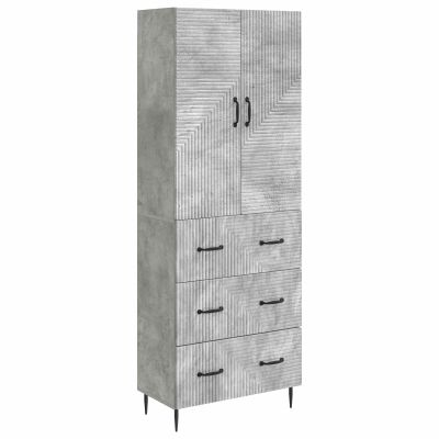 vidaXL Sada skríň 2 pcs Betónovo sivá 66 x 34,5 x 90 cm