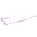 vidaXL Stolová doska svetlohnedá 180x60x(2-6)cm ošetrený masív hrany