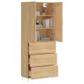 vidaXL Vysoká skrinka dub sonoma 69,5x34x180 cm spracované drevo