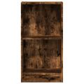 vidaXL Knižnica dymový dub 40x24x76 cm kompozitné drevo
