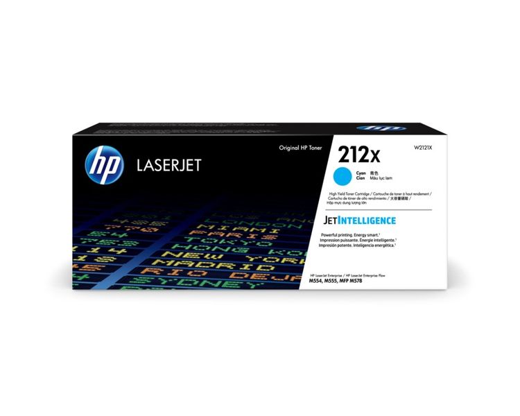HP 212X LaserJet azúrová tonerová kazera, W2121X