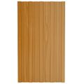 vidaXL Strešný panel 12 ks Prírodná 80 x 45 cm Pozinkovaná oceľ