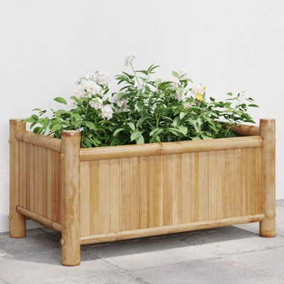 vidaXL Kvetináč 50x30x25 cm bambus
