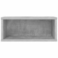 vidaXL Roh na skladovanie CD Betónovo sivá 40 x 17 x 17 cm