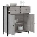vidaXL Komoda sivá sonoma 70x30x80 cm kompozitné drevo