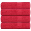 vidaXL Osušky do kúpeľne FROGN 4 ks červené 100x150 cm 360 g/m²