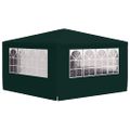 vidaXL Profesionálny párty stan+bočné steny 4x4 m, zelený 90 g/m²