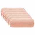 vidaXL Poťah na podložku 6 pcs HEERLEN Ružová Ø 15 x 40 cm Bouclé