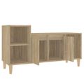 vidaXL TV skrinka dub sonoma 100x35x55 cm spracované drevo