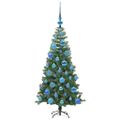vidaXL Vianočný stromček Zelená 120 cm PVC