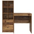 vidaXL Stôl Staré drevo 115,5 x 50 x 127 cm 2 ks