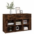 vidaXL Komoda dymový dub 100x30x59,5 cm spracované drevo