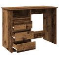 vidaXL Stôl staré drevo 102x50x75 cm kompozitné drevo