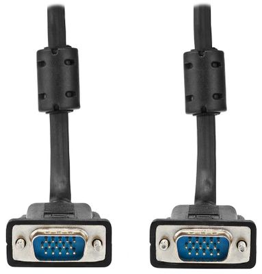 NEDIS kábel VGA (D-SUB)/ zástrčka VGA - zástrčka VGA/ čierny/ bulk/ 10m Kábel, prepojovací, zástrčka VGA - zástrčka VGA, 10m, bulk, čierny