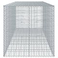 vidaXL Gabiónový kôš s krytom 350x100x100 cm pozinkované železo