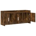 vidaXL TV skrinka 102 x 33 x 47 cm Dymový dub Kompozitné drevo