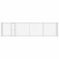 vidaXL Klietka pre psa Strieborná 800 x 200 x 200 cm Pozinkovaná oceľ