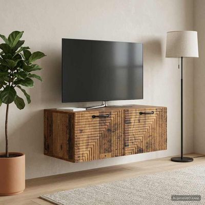 vidaXL Nástenná TV skrinka Nástenný Staré drevo 78,5 x 41 x 30 cm