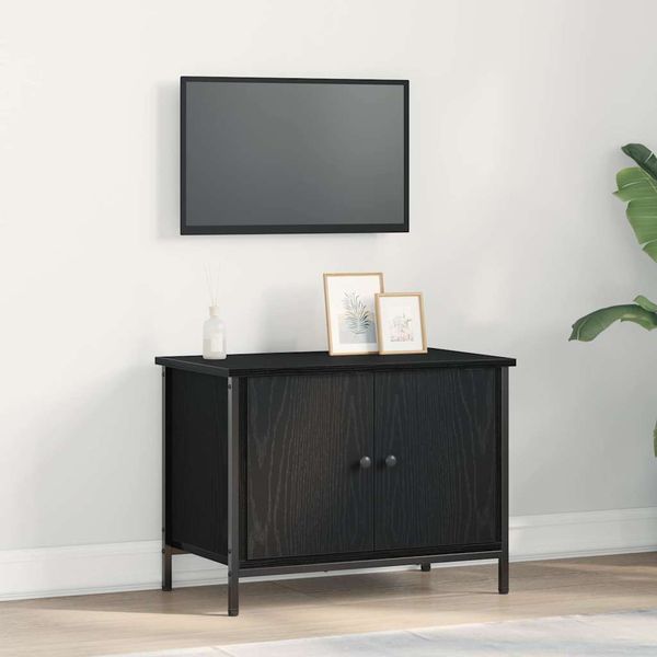 vidaXL TV skrinka Čierny dub 60 x 35 x 45 cm Kompozitné drevo