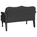 vidaXL Chesterfield lavica Čierna 120,5 x 65 x 75 cm Umelá koža